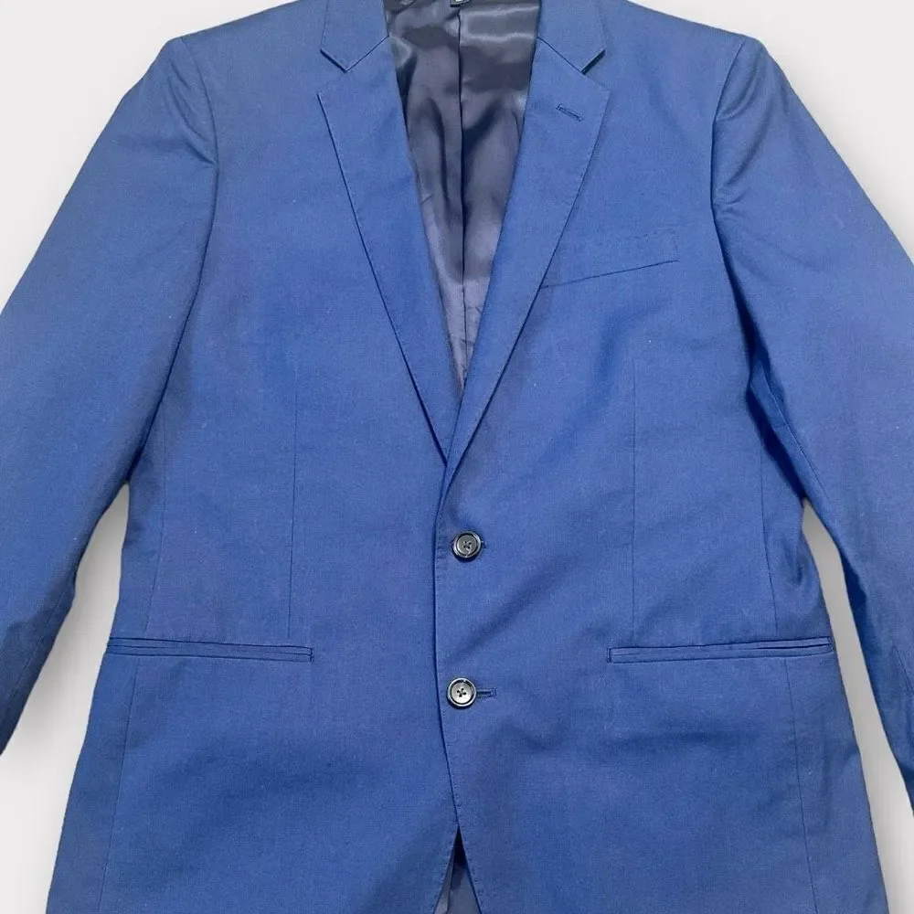 J. Crew Ludlow Suit Blazer Men’s Size 40 Italian Carpini Cotton Formal Jacket